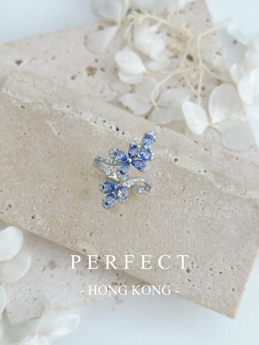 1.5ct Tanzanite S925 Ring | 坦桑石繁花戒指💜✨
