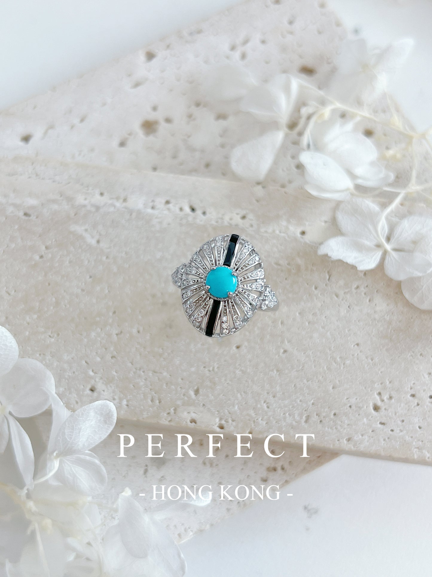 Sleeping Beauty Turquoise S925 Ring ｜睡美人綠松石戒指✨💙