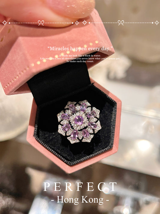 3ct Amethyst Cloris S925 Ring | 紫水晶復古戒指✨💜