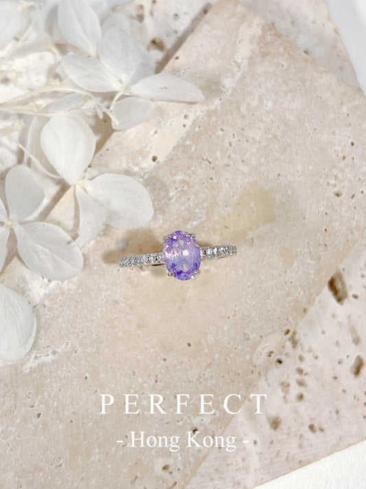 0.9ct Amethyst Solitary S925 Ring | 紫水晶戒指✨💜
