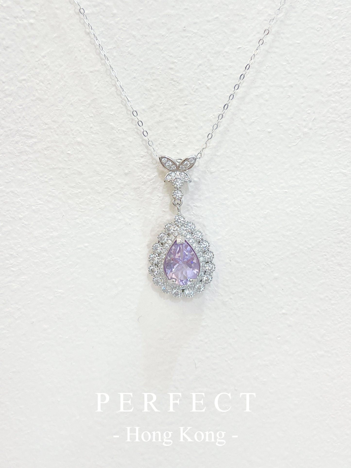 1.6ct Amethyst S925 Necklace | 夢幻紫水晶水滴項鏈✨💜