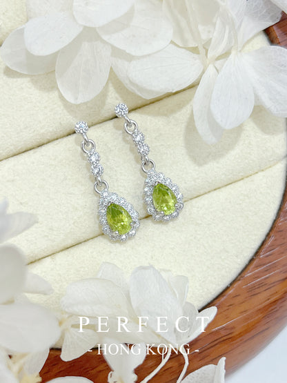 ✨Peridot S925 Earrings | 橄欖石水滴靈動耳釘💚✨