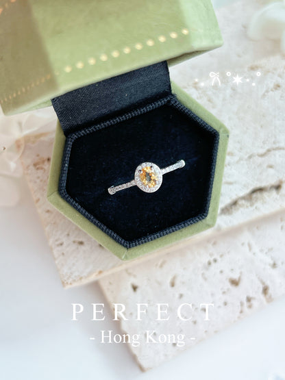 ✨Citrine S925 Ring | 黃水晶💛圍鑲戒指✨