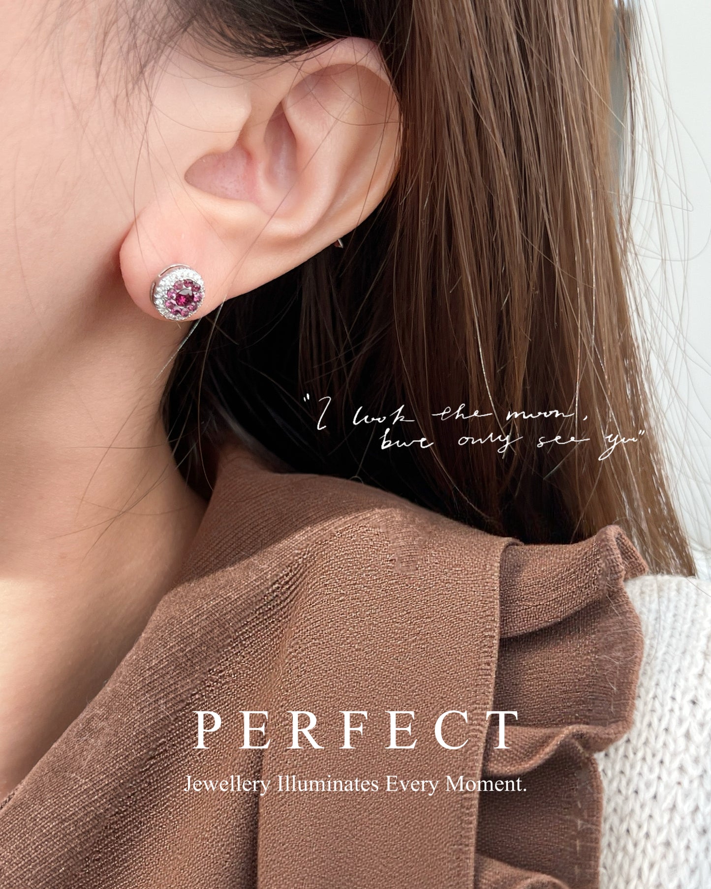 ✨Purple Garnet Earrings🔮 | 紫牙烏滿鑲耳釘💜✨