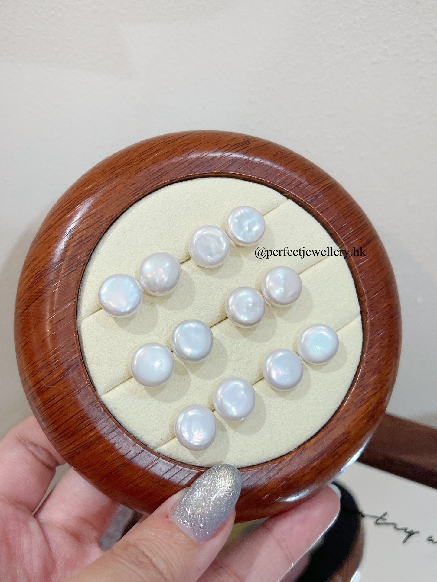 ✨Button Freshwater Pearl S925 Earrings ｜淡水鈕扣珍珠耳釘✨
