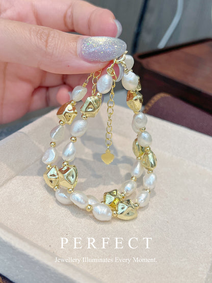 Marshmallow ✨Freshwater Pearl Bracelet｜ 棉花糖淡水珍珠金豆豆手鏈✨