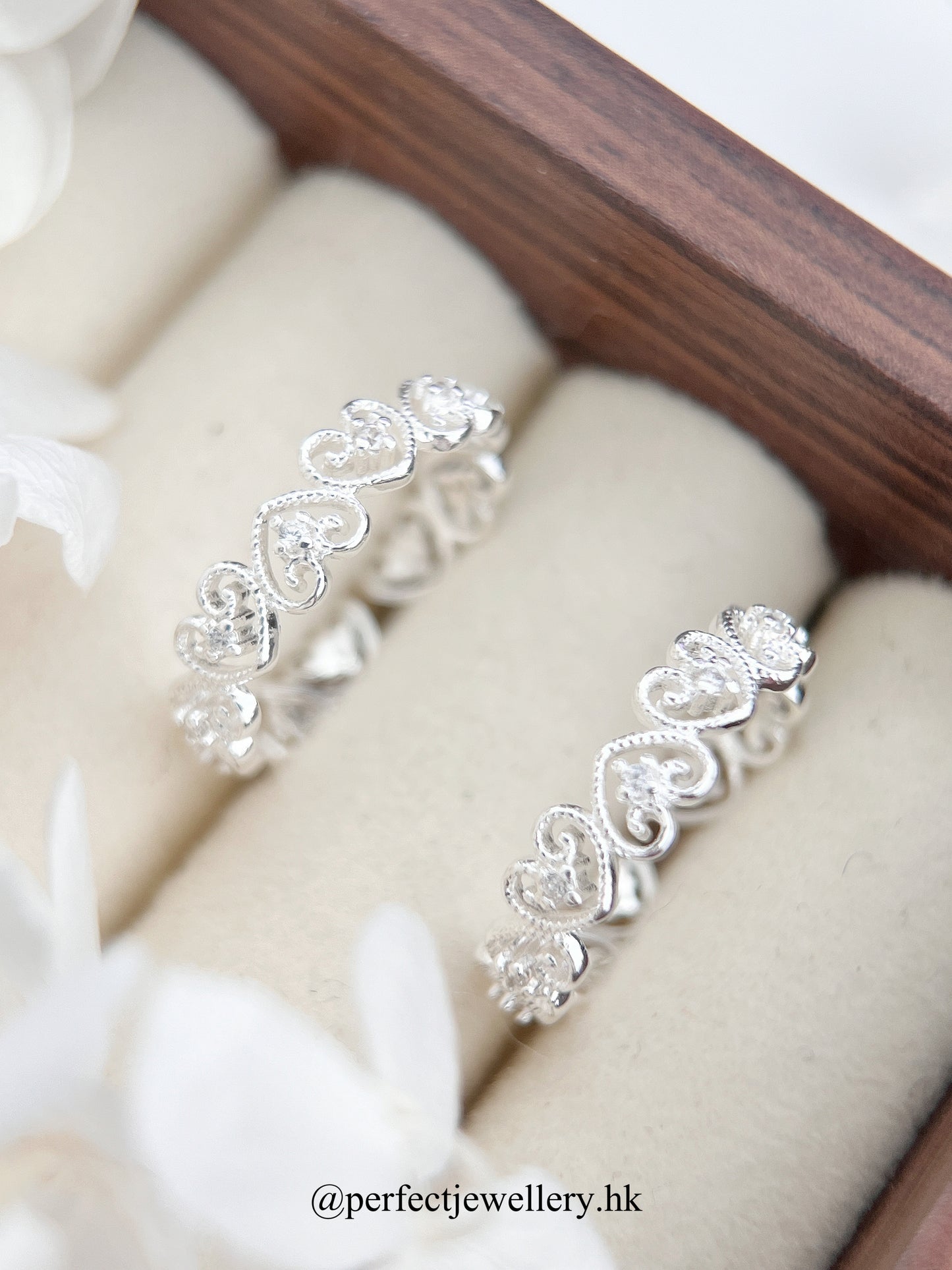 Heart Lace S925 Ring | 蕾絲愛心鏤空S925戒指