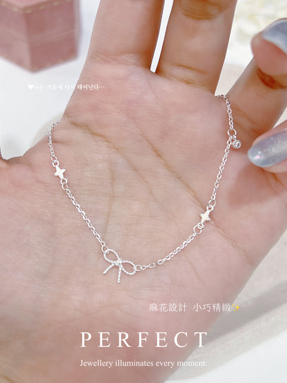 Rosette S925 Bracelet | 蝴蝶結🎀滿天星S925手鏈