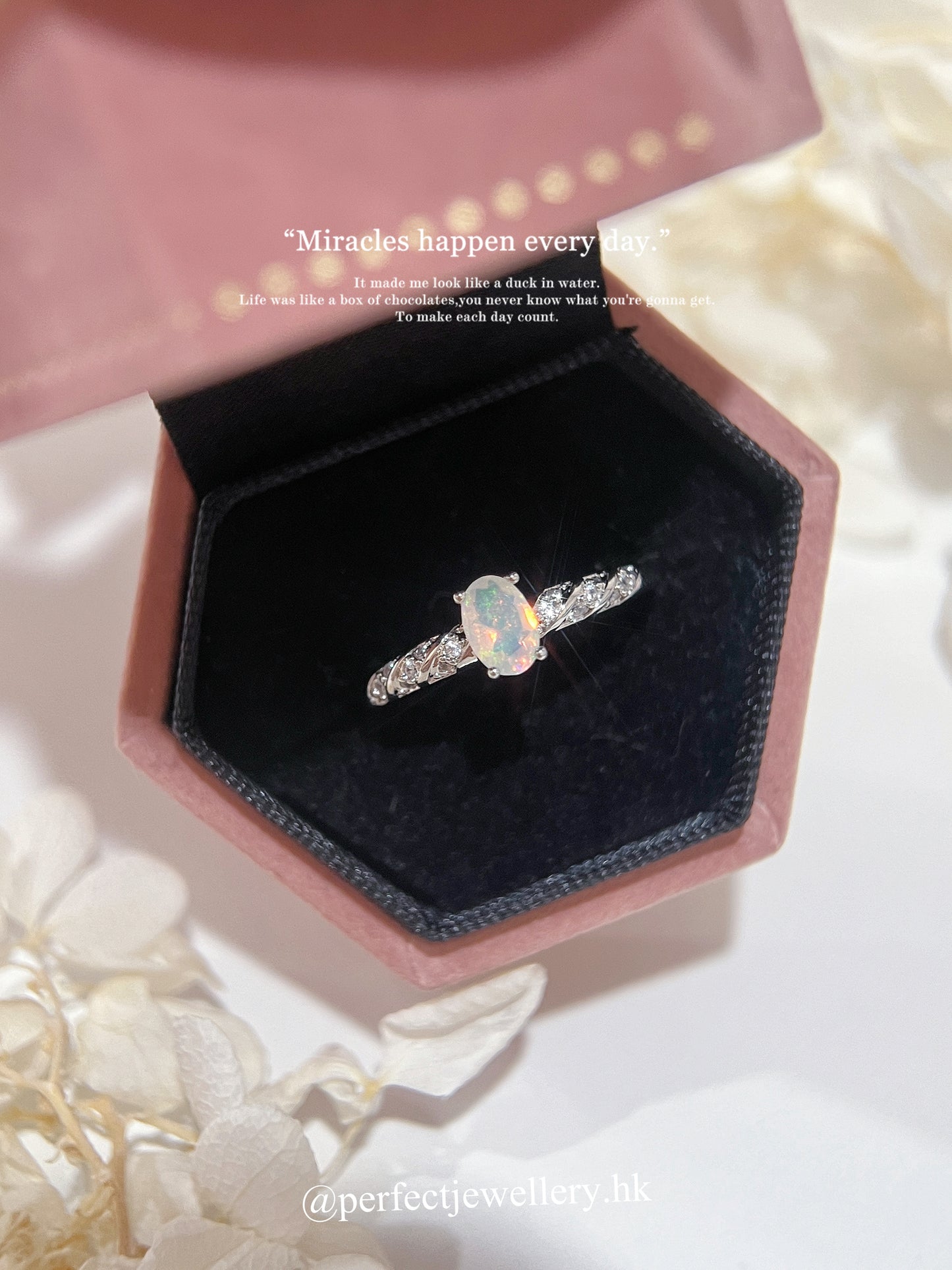 ✨🌈Oval Cut Opal Brass Ring | 天然超彩色澳寶戒指✨