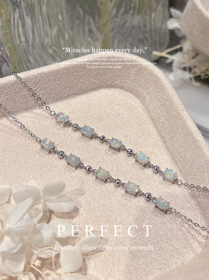 Opal Starry Brass Bracelet |澳寶愛心滿天星手鏈
