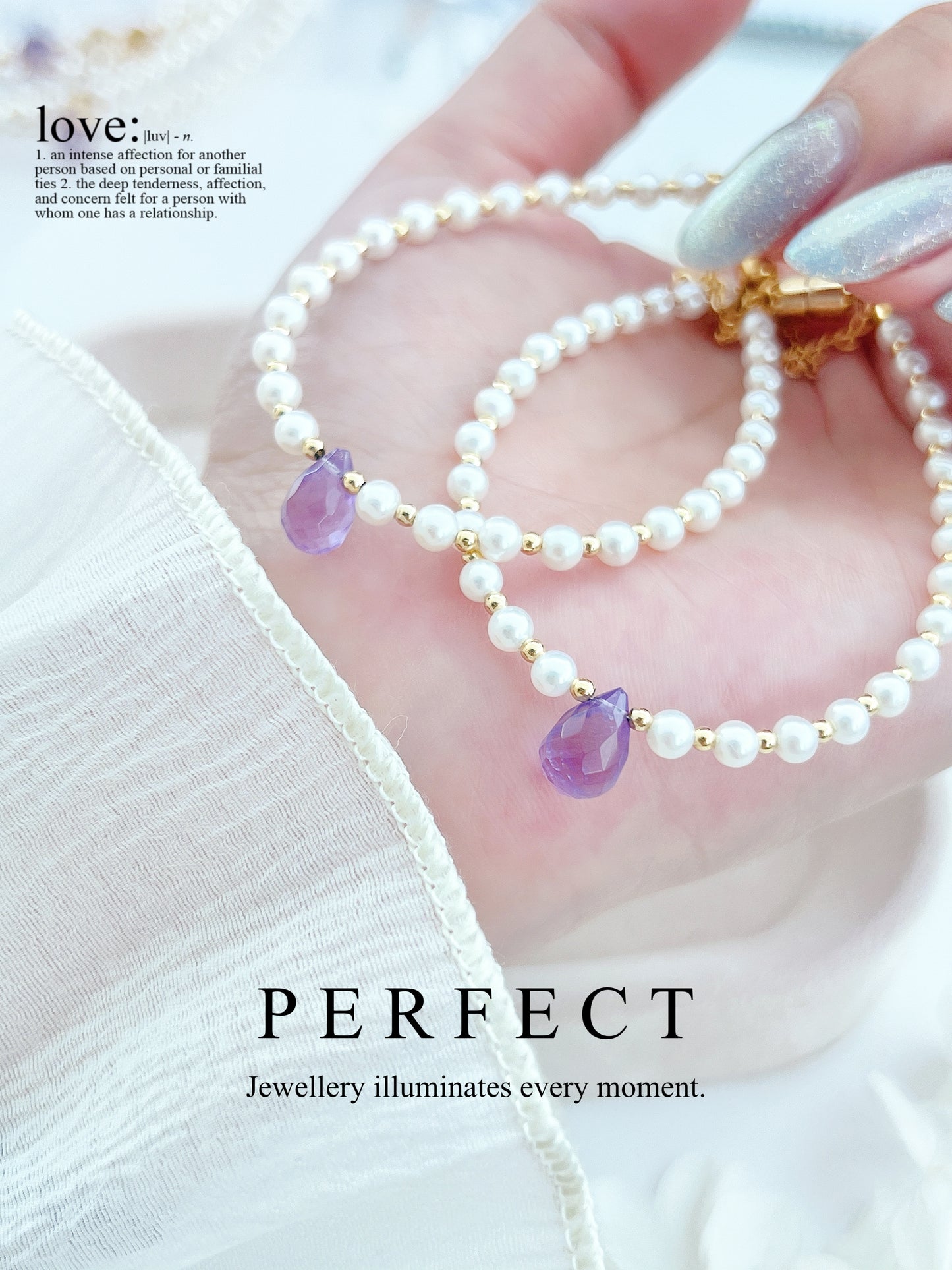 Morning Dew 💧✨Aurora Freshwater & Crystal Bracelet | 極光淡水珍珠水晶手鏈✨