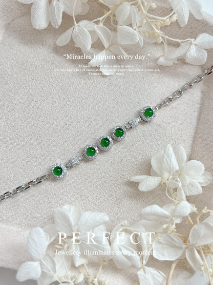 Jade Brass Bracelet | 翡翠滿天星手鏈✨