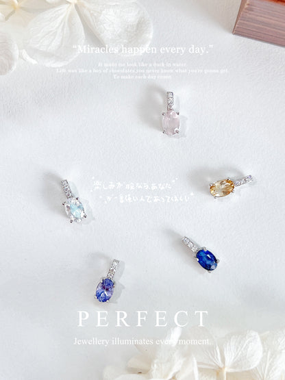 Gemstone Solitary S925 Pendant | 寶石單鑽吊墜