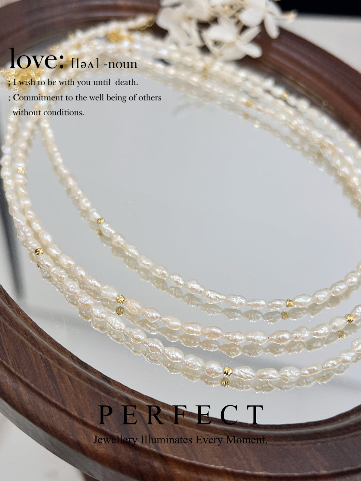 Freshwater Keshi Pearl Necklace |淡水羽黃金keshi 珍珠項鍊