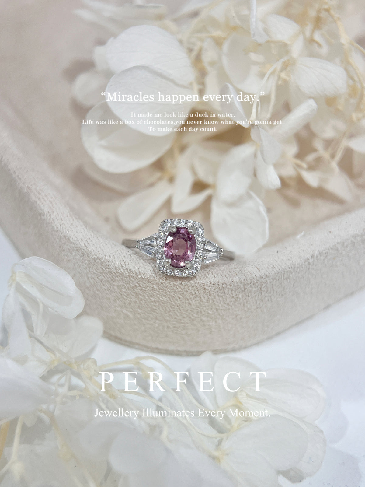 Greyish Purple Spinel S925 Ring | 灰紫色尖晶石戒指✨