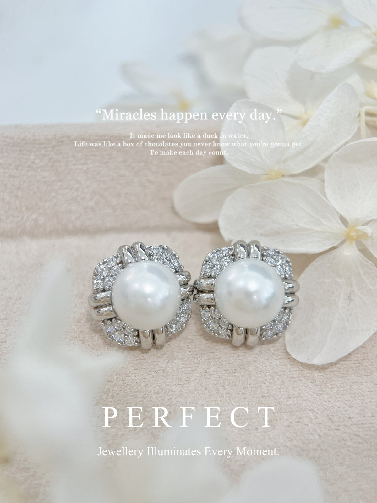 9.4mm Freshwater Pearl S925 Earrings | 淡水珍珠方形耳釘