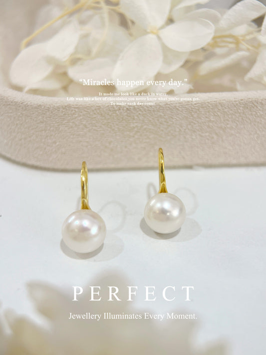9.5mm Freshwater Pearl S925 Earrings | 淡水珍珠高跟鞋耳環