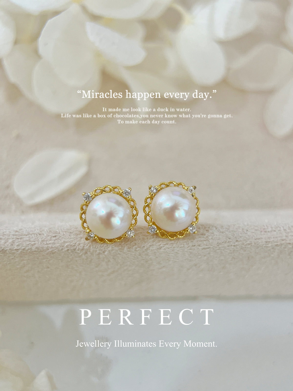 6.8mm Freshwater Pearl S925 Earrings |淡水珍珠蕾絲耳釘