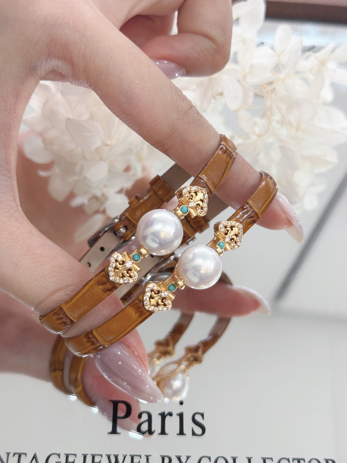 11mm Freshwater Pearl Wristband | 淡水珍珠復古錶帶