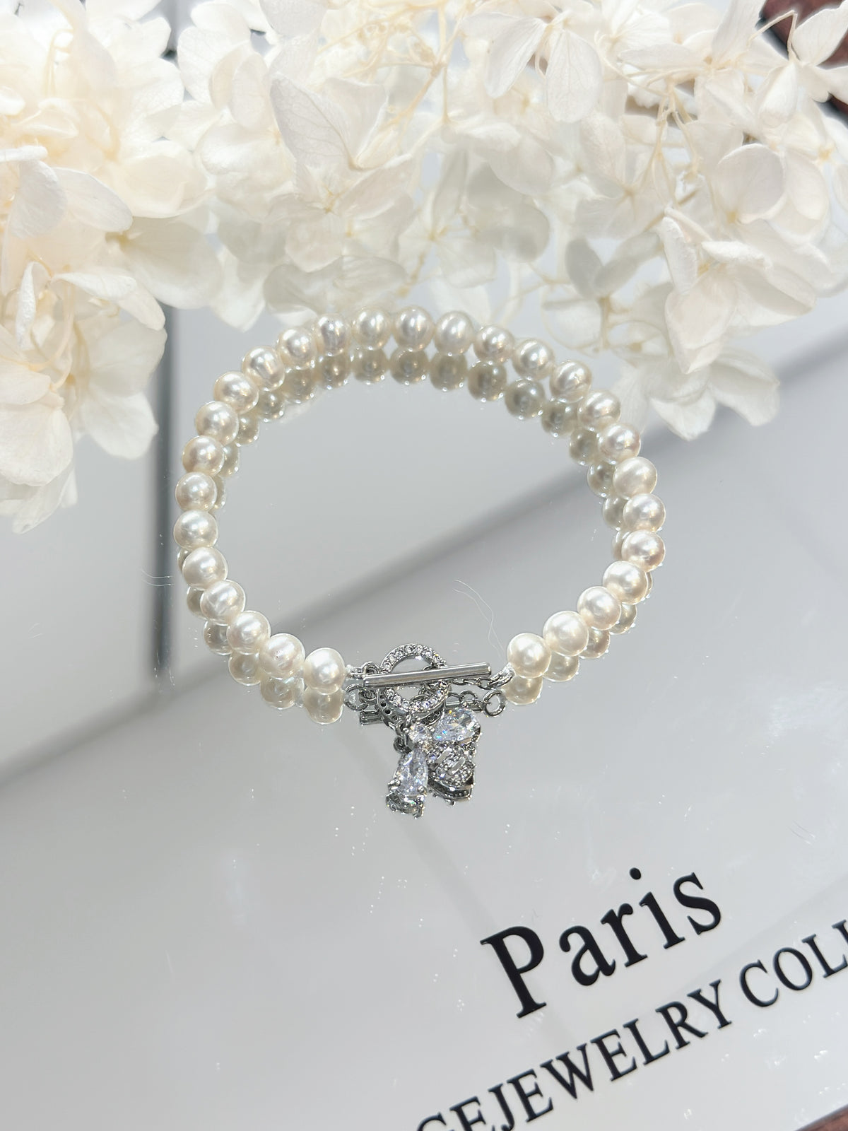 5.5-6mm Freshwater Pearl Bras Bracetel |淡水珍珠蜜蜂OT扣手鏈