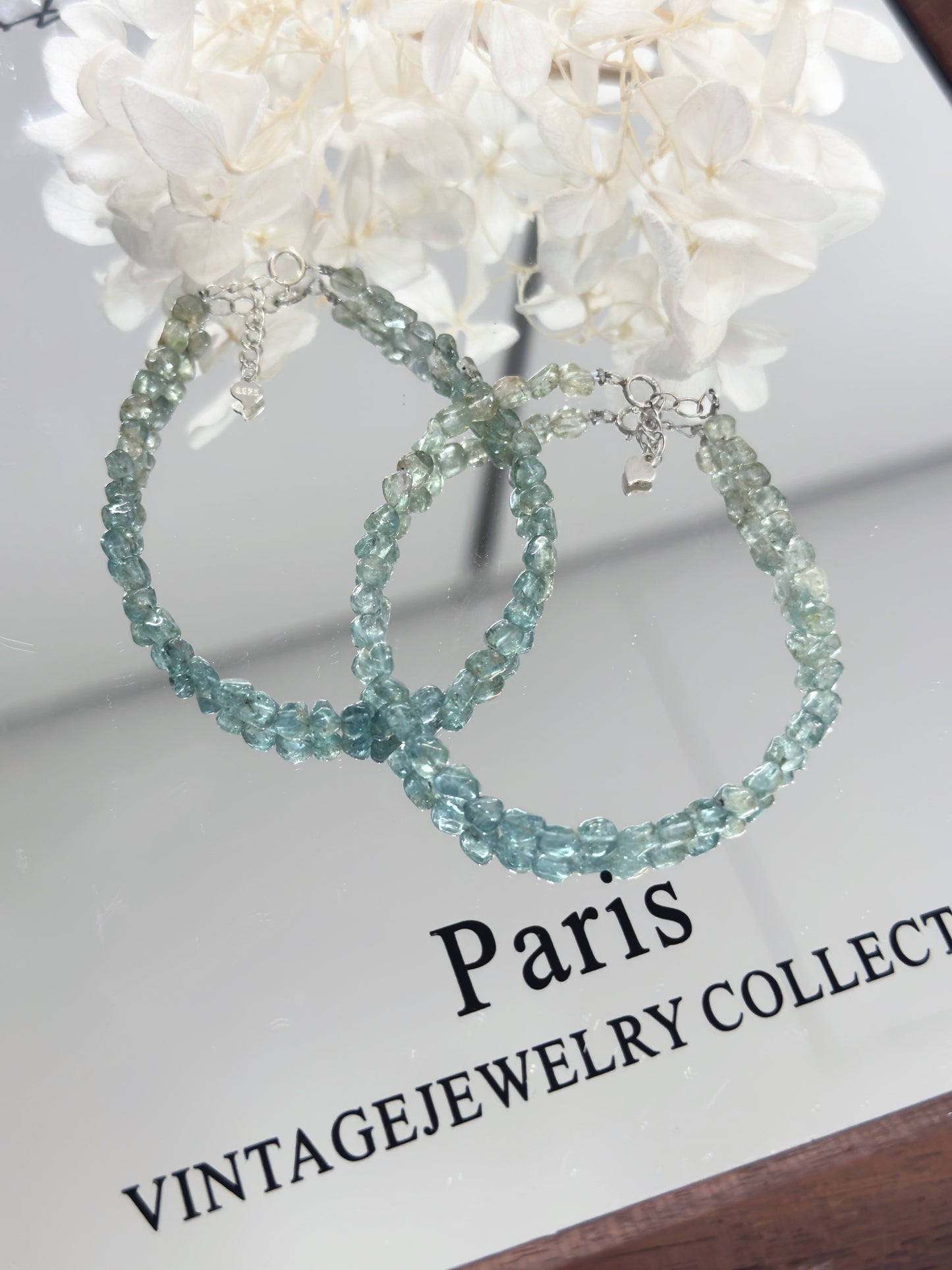 Blue Tourmaline S925 Bracelet | 藍碧璽隨形漸變手鏈