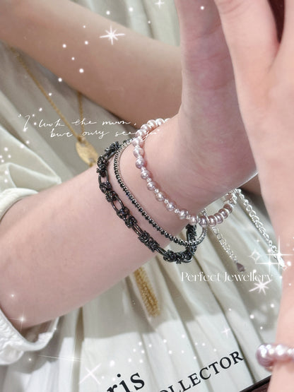 ✨2mm Black Cubic Zirconia Tennis S925 Bracelet｜高碳鑽黑色🖤網球手鏈✨💎