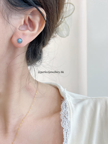 ✨Grey Moonstone S925 Earrings |🌙灰月光石s925耳釘✨🐈‍⬛
