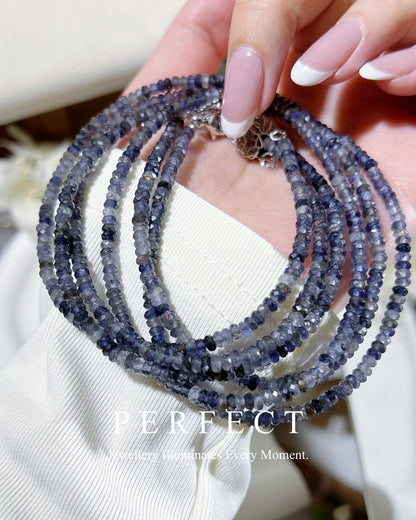 ✨3mm Iolite Necklace | 切割菫青石項鍊✨🔮