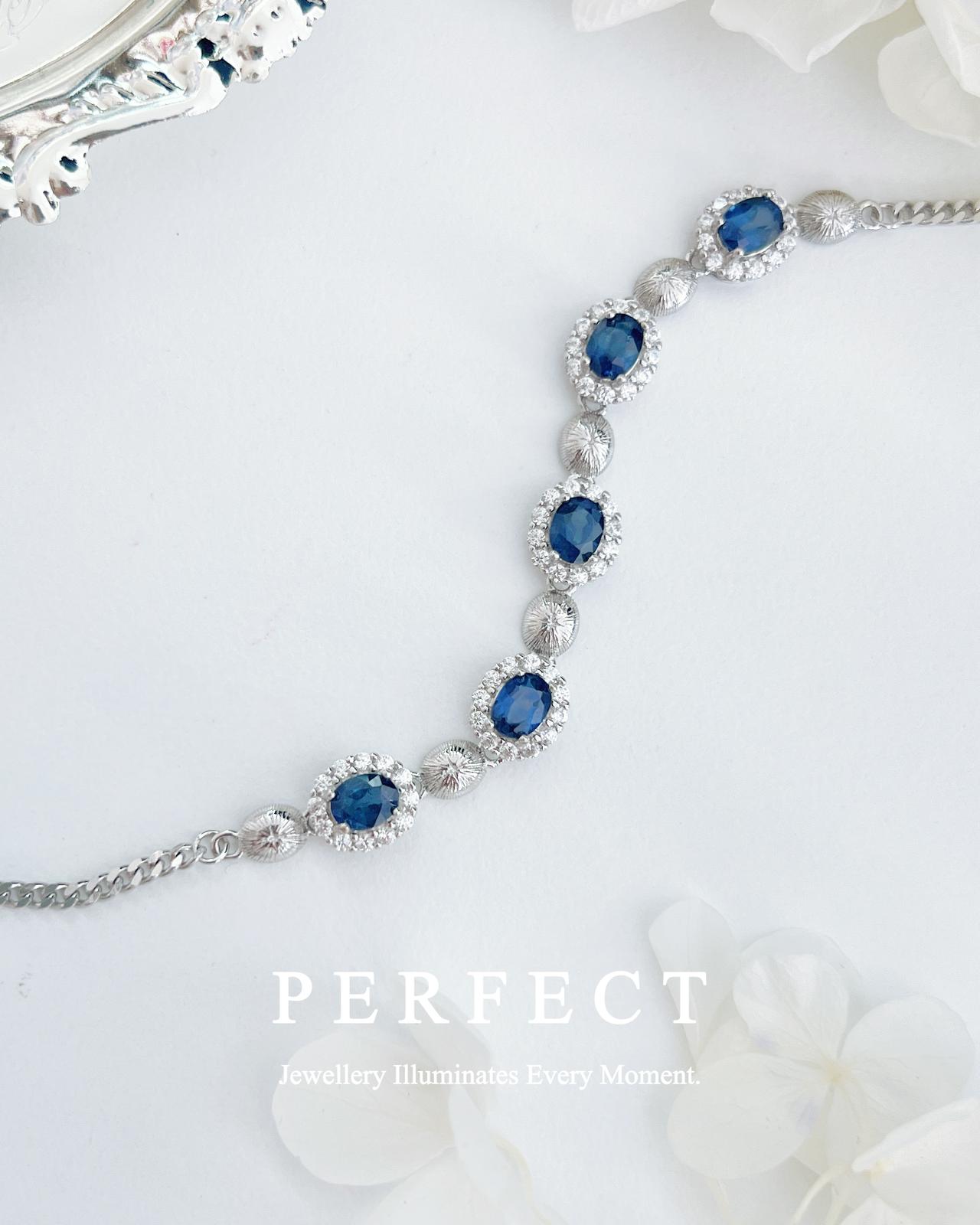 ✨2ct Blue Sapphire Stella S925 Bracelet | 藍寶石星辰💫S925手鍊✨