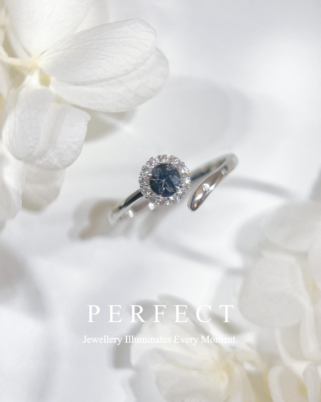 ✨🐈‍⬛Grey Spinel S925 Ring | 灰尖晶開口戒✨🩶